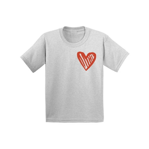 Awkward Styles Toddler Girls Shirts Red Heart Boys Toddler 3 Years Old Girls 4 Years Boys 5 Years Old Children Toddler Shirt 2T 3T 4T 5T Short Sleeve Heart Shirt for Kids