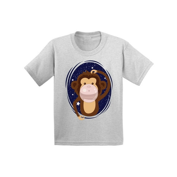 Awkward Styles Toddler Monkey Shirts Monkey Chewing Gum 1st 2nd 3rd Birthday Party Tshirt Themed Party Shirt Gifts for 3 Year Old Monkey T-shirts for 2nd Birthday Cute Monkey T-shirts for Girls Boys