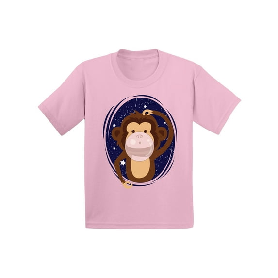 Awkward Styles Toddler Monkey Shirts Monkey Chewing Gum 1st 2nd 3rd Birthday Party Tshirt Themed Party Shirt Gifts for 3 Year Old Monkey T-shirts for 2nd Birthday Cute Monkey T-shirts for Girls Boys