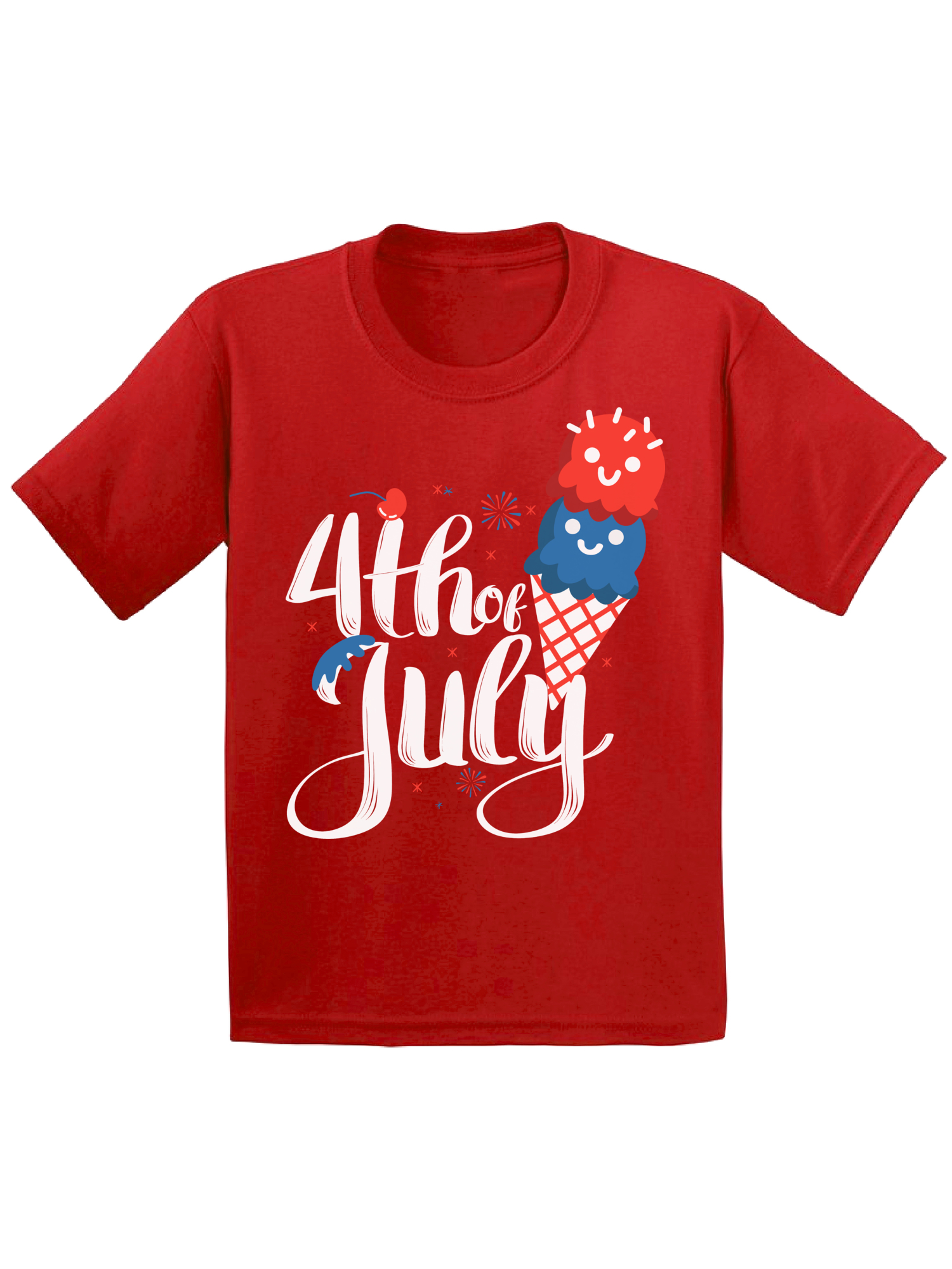 Awkward Styles Toddler T Shirt 4th of July T-Shirt Ice Cream Shirt Girls Clothes Boys T Shirt Outfit for Kids Patriotic Gifts USA Holiday Outfit for Children Ice Cream T-Shirt Ice Cream Lovers Tshirt - image 1 of 4