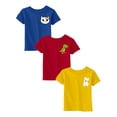 thumbnail image 1 of Awkward Styles Toddler T Shirts 5T Boys Clothes 5 Year Old Boys Outfits 5T T-shirt Toddler Shirts Cat Dinosaur Dog Pack of 3, 1 of 3