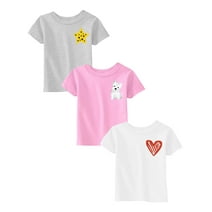 Awkward Styles Toddler T Shirts 5T Girls Clothes 5 Year Old Girls Outfits 5T T-shirt Toddler Shirts Star Dog Heart Pack of 3