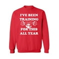 thumbnail image 1 of Awkward Styles I've Been Training for this All Year Sweater Christmas Sweatshirt Thanksgiving Holiday Sweatshirt Thanksgiving Turkey Funny Christmas Sweater Party Xmas Gifts Funny Thanksgiving, 1 of 5