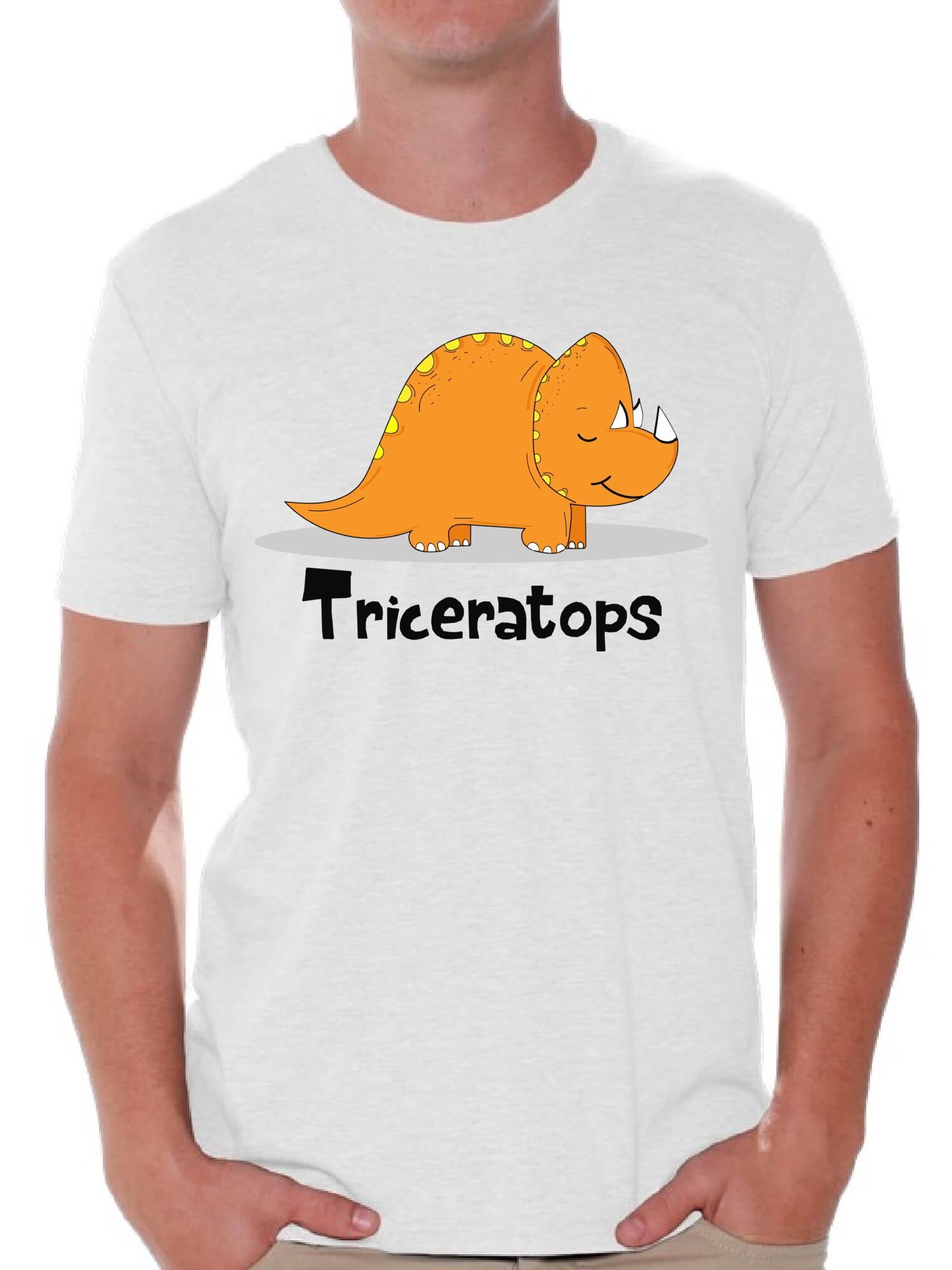Awkward Styles Triceratops Dinosaur Shirt for Men Dinosaur Tshirt ...