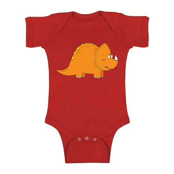 Awkward Styles Triceratops Romper Baby Bodysuit Short Sleeve Dinosaur One Piece Top for Newborn Baby Dinosaur Gifts for Babies Cute Dinosaur Clothes for Baby Girl Animal Bodysuit for Baby Boy