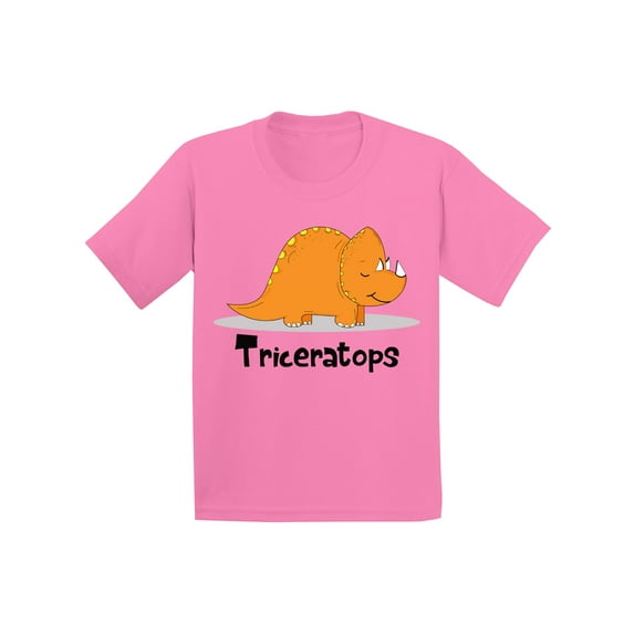 Awkward Styles Triceratops Youth Shirt Dinosaur Tshirt for Kids Dinosaur Birthday Party Outfit Dinosaur Gifts for Girls Triceratops Shirt for Boys Spirit Animal Triceratops Cute Dinosaur Shirt