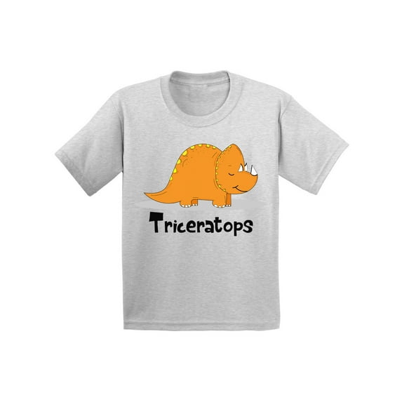 Awkward Styles Triceratops Youth Shirt Dinosaur Tshirt for Kids Dinosaur Birthday Party Outfit Dinosaur Gifts for Girls Triceratops Shirt for Boys Spirit Animal Triceratops Cute Dinosaur Shirt