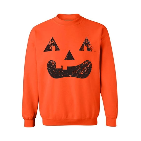 Awkward Styles Trick or Treat Face Sweatshirt for Men and Women Halloween Pumpkin Sweater Pumpkin Face Sweatshirt Halloween Party Outfit Day of the Dead Gifts Halloween 2018 Sweater Spooky Gifts