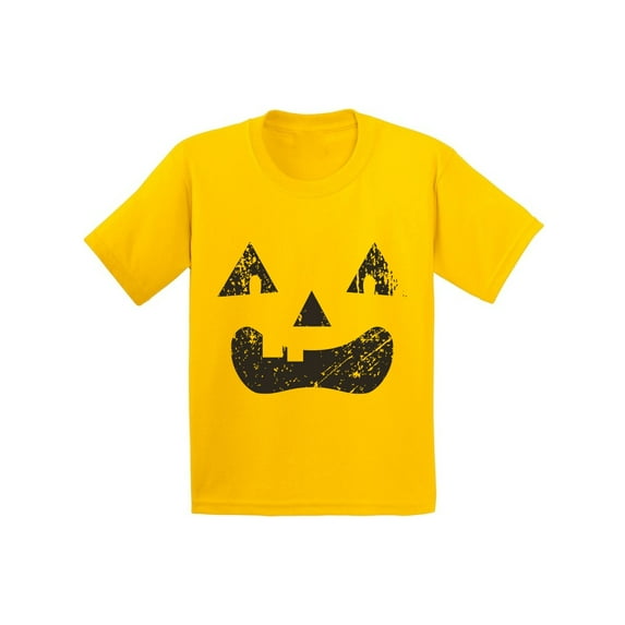 Awkward Styles Trick or Treat Face Tshirt for Kids Halloween Shirt Pumpkin Face Kids Shirt Trick or Treat Outfit Halloween Party T Shirt Day of the Dead Youth Shirt Dia de los Muertos Gifts for Kids