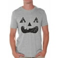 thumbnail image 1 of Awkward Styles Trick or Treat Face Tshirt for Men Halloween Shirt Pumpkin Face Men's Shirt Trick or Treat Outfit Halloween Party T Shirt Day of the Dead Shirts for Men Dia de los Muertos Gifts, 1 of 4