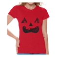 thumbnail image 1 of Awkward Styles Trick or Treat Face Tshirt for Women Halloween Shirt Pumpkin Face Women's Shirt Trick or Treat Outfit Halloween Party T Shirt Day of the Dead Shirts for Women Dia de los Muertos Gifts, 1 of 4