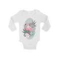 thumbnail image 1 of Awkward Styles Tropical Flamingo Baby Bodysuit Long Sleeve Pink Flamingo Romper for Boys Summer One Piece for Girls Pink Flamingo Romper for Children Nice Flamingo Gifts for Little One Summer Clothing, 1 of 4
