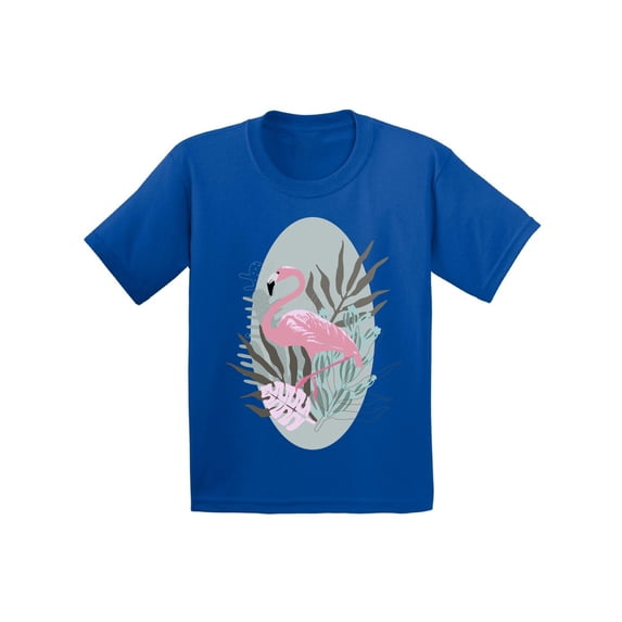Awkward Styles Tropical Flamingo Infant Shirt Cute Summer Shirt for Kids Pink Flamingo T Shirt for Boys Pink Flamingo Shirts for Girls Cute Flamingo T-Shirt for Children Summer Gifts for Little One