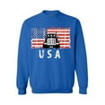 thumbnail image 1 of Awkward Styles Truck USA Crewneck Love USA Truck Sweatshirt for Men Red White and Blue Truck Sweatshirt for Women 4th of July Gifts USA Patriotic Men Women Sweater 4th of July Party, 1 of 5