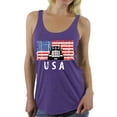 thumbnail image 1 of Awkward Styles Truck USA Women Racerback Tank Top USA Patriotic Gifts Vintage USA Women Shirt Independence Day Vintage USA Tank for Women Gifts for Women American Flag Women Top I'm American, 1 of 4