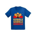 thumbnail image 1 of Awkward Styles Turkey Shirt for Kids Thanksgiving Gobble Gobble Youth T-Shirt, 1 of 4