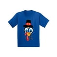 thumbnail image 1 of Awkward Styles Girls Thanksgiving Shirts Kids Turkey Face T-shirt, 1 of 4