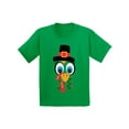 thumbnail image 1 of Awkward Styles Turkey Shirt for Kids Thanksgiving Turkey Face Youth T-Shirt, 1 of 4