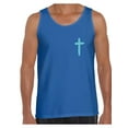 thumbnail image 1 of Awkward Styles Turquoise Cross Tank Top Shirts for Men Christian Mens Tanks Christian Cross Clothes for Men Jesus Lord Christian Birthday Gifts Jesus Cross Shirts Jesus Clothing Cross Mens Shirt, 1 of 4