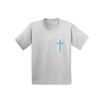 thumbnail image 1 of Awkward Styles Turquoise Cross Toddler Shirt Jesus Shirt for Kids Shirt for Boys Christian Cross Shirts for Girls Jesus T-Shirt for Children Christian Gifts Christ Clothes Cross T-Shirt for Toddlers, 1 of 4