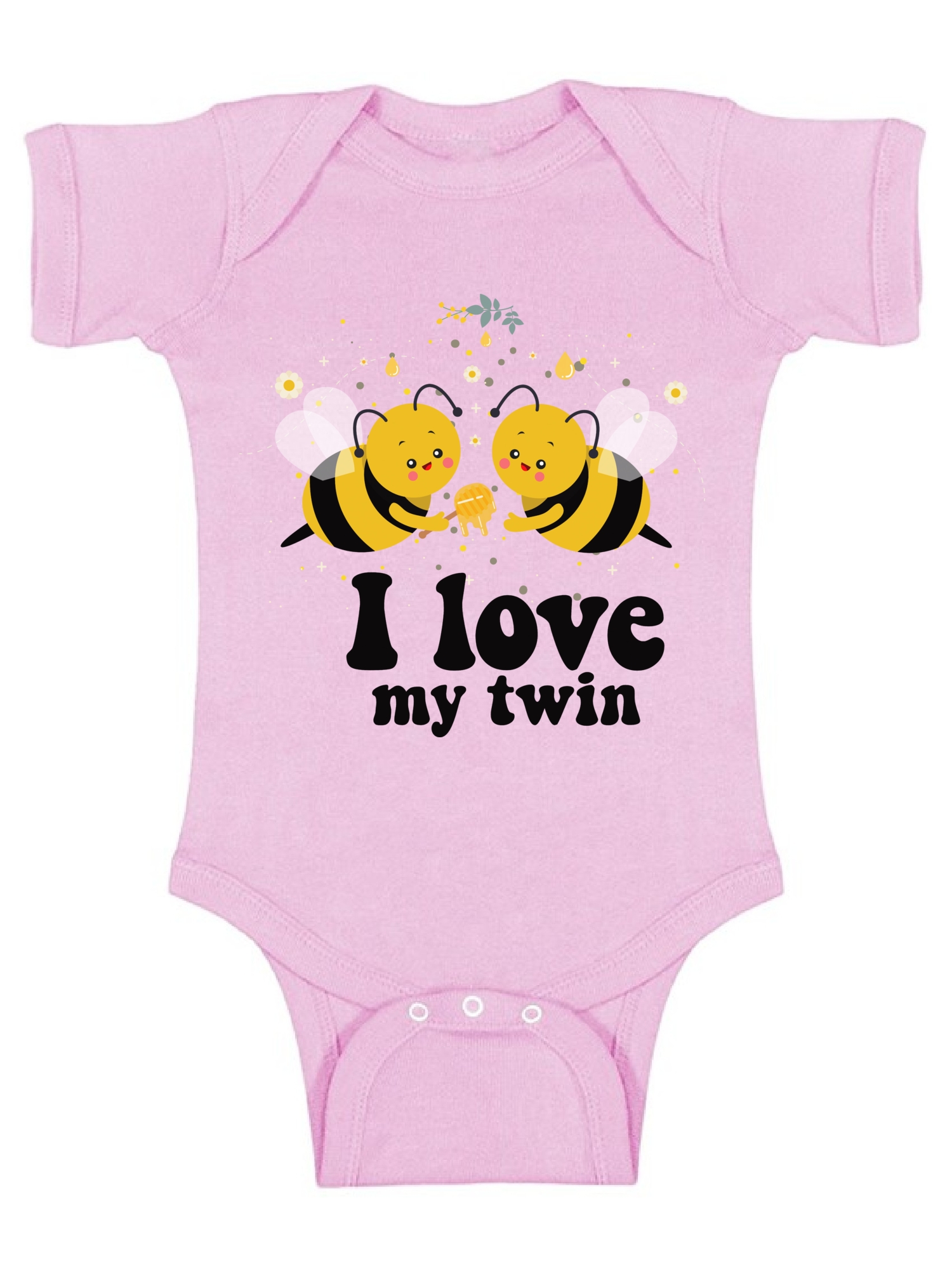 Awkward Styles Twin Bodysuit Short Sleeve for Newborn Baby Cute Twins Gifts for 1 Year Old I Love My Twin One Piece Top for Baby Boy I Love My Twin One Piece Top for Baby Girl Birthday Party Outfit - image 1 of 4