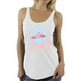 thumbnail image 1 of Awkward Styles Two Flamingos Racerback Tank Top T-Shirt for Her Flamingo Racerback Shirts Summer Clothes for Women Flamingo Tshirt for Ladies Summer Gifts Flamingo Shirts Beach Collection Cute Shirt, 1 of 4