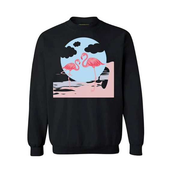 Awkward Styles Two Flamingos Sweatshirt Pink Flamingo Sweatshirt for Him Flamingo Collection Pink Flamingo Sweatshirt for Her for Women Summer Sweater for Men Pink Flamingo Pink Flamingo Outfit