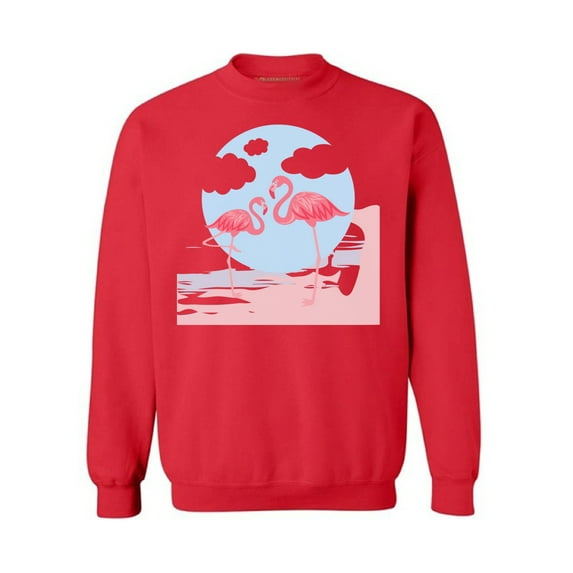 Awkward Styles Two Flamingos Sweatshirt Pink Flamingo Sweatshirt for Him Flamingo Collection Pink Flamingo Sweatshirt for Her for Women Summer Sweater for Men Pink Flamingo Pink Flamingo Outfit