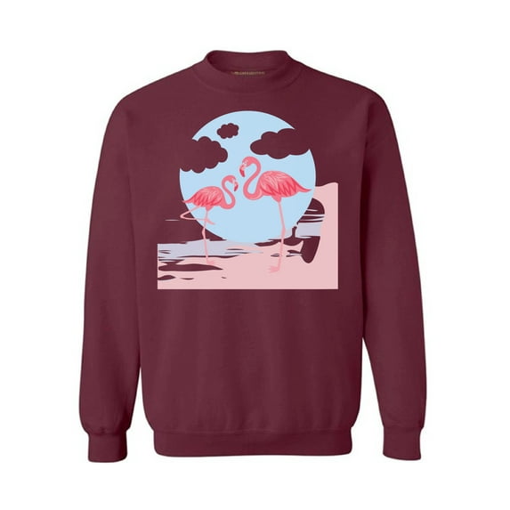 Awkward Styles Two Flamingos Sweatshirt Pink Flamingo Sweatshirt for Him Flamingo Collection Pink Flamingo Sweatshirt for Her for Women Summer Sweater for Men Pink Flamingo Pink Flamingo Outfit