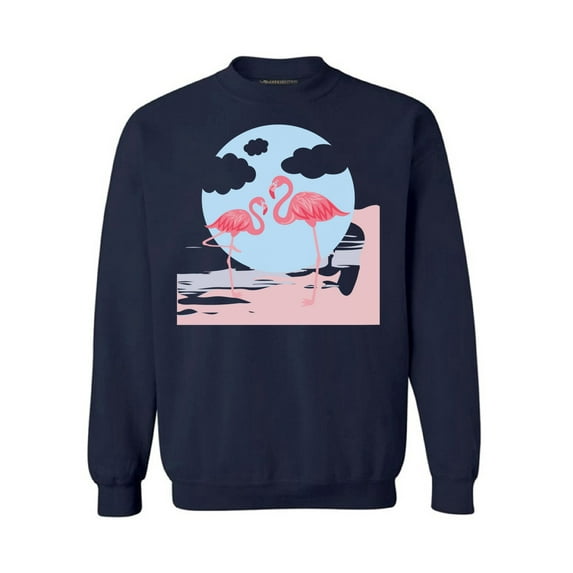 Awkward Styles Two Flamingos Sweatshirt Pink Flamingo Sweatshirt for Him Flamingo Collection Pink Flamingo Sweatshirt for Her for Women Summer Sweater for Men Pink Flamingo Pink Flamingo Outfit
