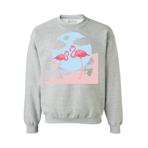 Awkward Styles Two Flamingos Sweatshirt Pink Flamingo Sweatshirt for Him Flamingo Collection Pink Flamingo Sweatshirt for Her for Women Summer Sweater for Men Pink Flamingo Pink Flamingo Outfit