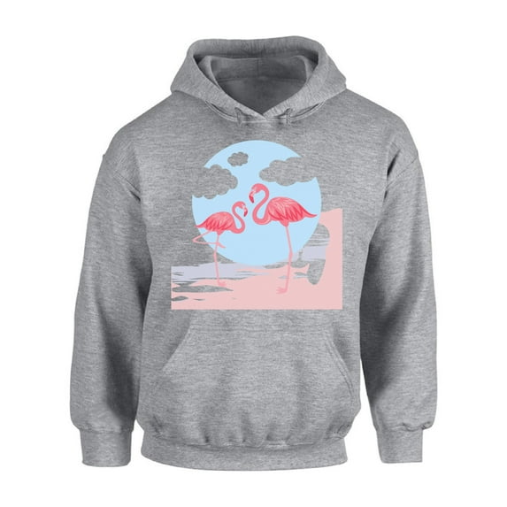 Awkward Styles Two Flamingos Unisex Hoodie Pink Flamingo Hoodie for Him Flamingo Clothes Summer Hoodie for Women Funny Flamingo Sweater for Men Gifts for Her Pink Flamingo Outfit for Men and Women