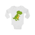 thumbnail image 1 of Awkward Styles Tyrannosaurus Rex Romper Baby Bodysuit Long Sleeve Dinosaur One Piece Top for Newborn Baby Dinosaur Gifts for Babies Cute Dinosaur Clothes for Baby Girl Animal Bodysuit for Baby Boy, 1 of 4