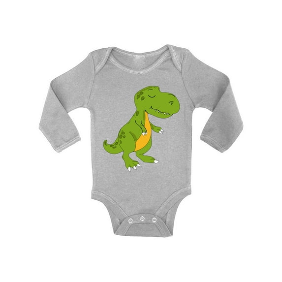 Awkward Styles Tyrannosaurus Rex Romper Baby Bodysuit Long Sleeve Dinosaur One Piece Top for Newborn Baby Dinosaur Gifts for Babies Cute Dinosaur Clothes for Baby Girl Animal Bodysuit for Baby Boy