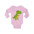 thumbnail image 1 of Awkward Styles Tyrannosaurus Rex Romper Baby Bodysuit Long Sleeve Dinosaur One Piece Top for Newborn Baby Dinosaur Gifts for Babies Cute Dinosaur Clothes for Baby Girl Animal Bodysuit for Baby Boy, 1 of 4