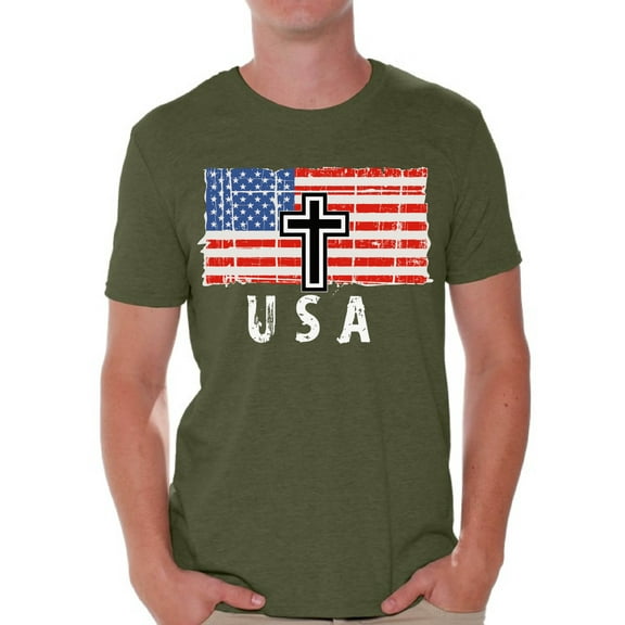 Awkward Styles US Flag Shirt for Men American Proud T-Shirt for Men US Veteran Shirt Army Clothes Collection American Army Tshirt for Dad American Flag Men Shirt Patriotic Gifts for Him