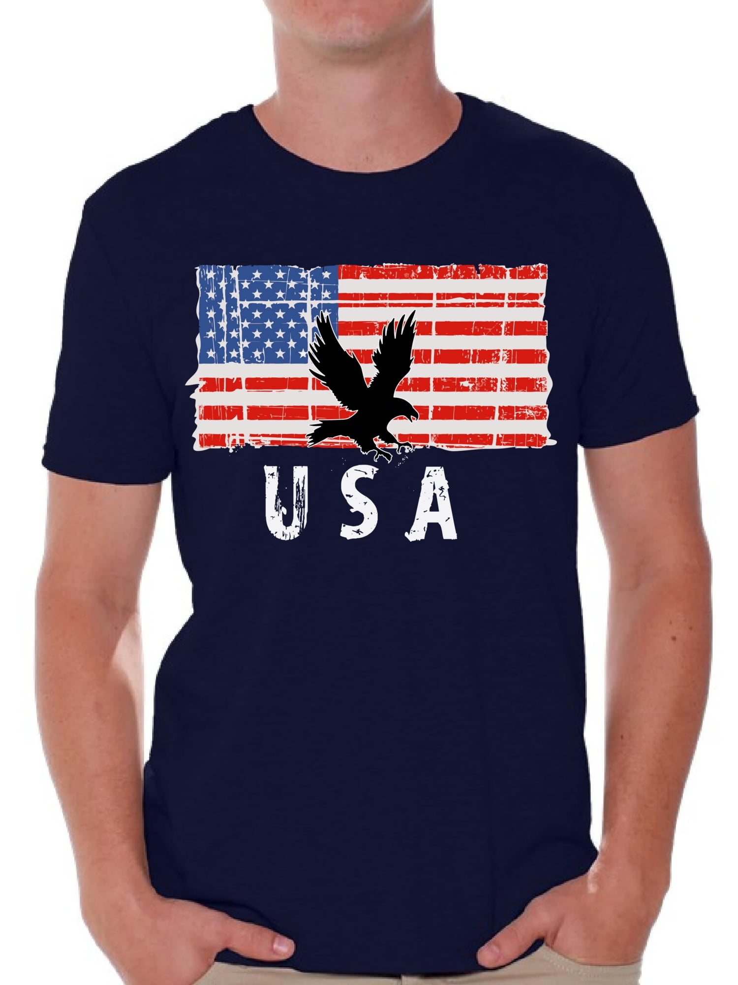Awkward Styles US Flag Shirt for Men American Proud T-Shirt for Men US ...