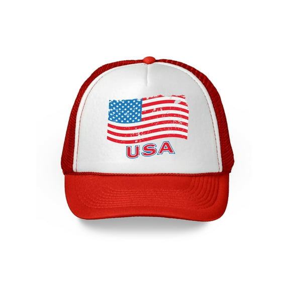 Awkward Styles USA Flag Hat American Trucker Hats for Women Men 4th of July Party American Flag Hat USA Baseball Cap Patriotic Hat American Flag Men Women 4th of July Hat 4th of July Accessories