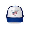 thumbnail image 1 of Awkward Styles USA Flag Hat American Trucker Hat One Nation 1776 Proud American Flag Hat USA Baseball Cap Patriotic Hat American Flag Men Women 4th of July Hat 4th of July Accessories, 1 of 6
