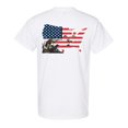 thumbnail image 1 of Awkward Styles USA Flag Men Shirt Print on the Back Patriotic Clothes Duck Hunt Back Print Shirt for Boy Fowling T Shirt Hunting Lovers Gifts Hunter T Shirt for Dad I Love Hunting Shirt Men's Fashion, 1 of 4