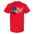 thumbnail image 1 of Awkward Styles USA Flag Men Shirt Print on the Back Patriotic Clothes Duck Hunt Back Print Shirt for Boy Fowling T Shirt Hunting Lovers Gifts Hunter T Shirt for Dad I Love Hunting Shirt Men's Fashion, 1 of 4