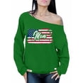 thumbnail image 1 of Awkward Styles USA Flag Off Shoulder Sweatshirt USA Gifts American Flag Off Shoulder Sweatshirt for Mom United States of America Vintage USA Mom Sweatshirt Gifts for Mom Patriotic Mom Sweater, 1 of 4