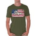 thumbnail image 1 of Awkward Styles USA Flag Shirt for Men Papa Gifts Vintage Americna Flag T shirt for Papa I'm American Patriotic USA Papa Tshirt Red White and Blue 4th of July T-shirt for Dad Proud American, 1 of 4