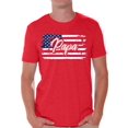 thumbnail image 1 of Awkward Styles USA Flag Shirt for Men Papa Gifts Vintage Americna Flag T shirt for Papa I'm American Patriotic USA Papa Tshirt Red White and Blue 4th of July T-shirt for Dad Proud American, 1 of 4