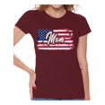 thumbnail image 1 of Awkward Styles USA Flag Women Shirt Mom Gifts Retro American Flag T shirt for Mom 4th of July Gifts Patriotic USA Mom Tshirts Independence Day 4th of July T-shirt for Mom One Nation, 1 of 4