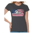 thumbnail image 1 of Awkward Styles USA Flag Women Shirt Mom Gifts Retro American Flag T shirt for Mom 4th of July Gifts Patriotic USA Mom Tshirts Independence Day 4th of July T-shirt for Mom One Nation, 1 of 4