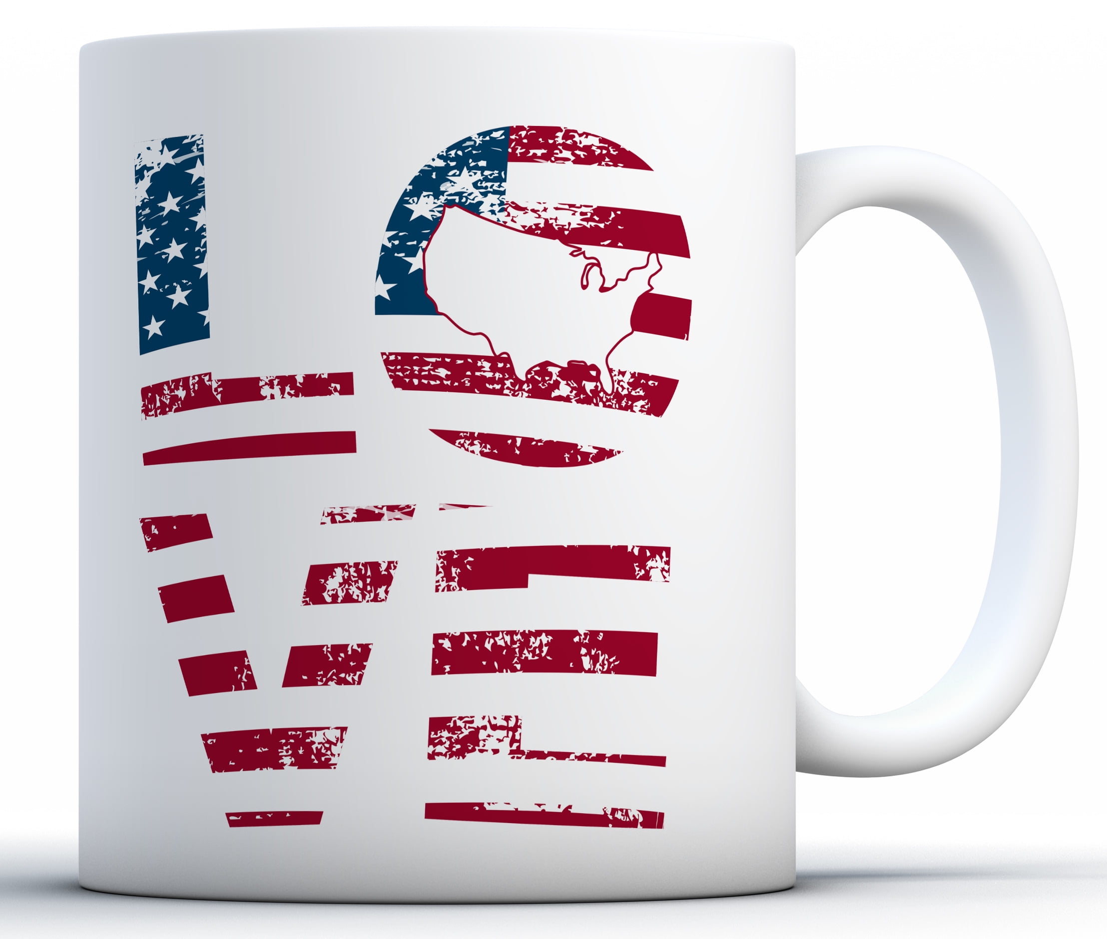 Awkward Styles USA Love Mug American Flag Coffee Mug American Map Gifts  July 4th 4th of July Accessories 4th of July Kitchen Decoration  Independence Day USA Flag Mug Coffee Lovers Gifts -