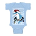 thumbnail image 1 of Awkward Styles Christmas Baby Outfit Bodysuit Blue Xmas Shark Romper, 1 of 4