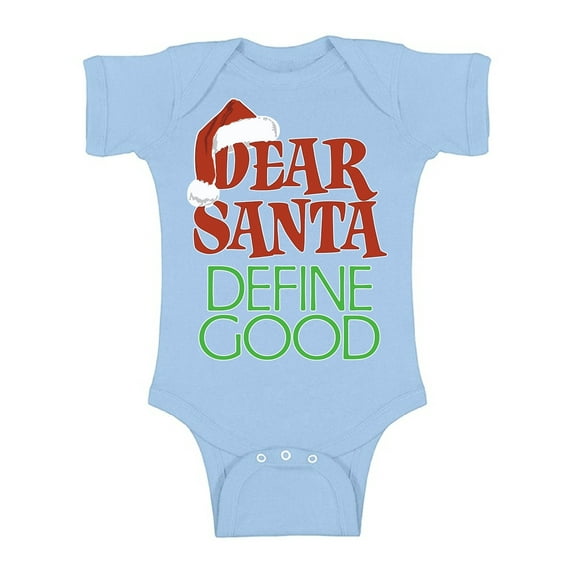Awkward Styles Christmas Baby Outfit Bodysuit Dear Santa Define Good Xmas Romper
