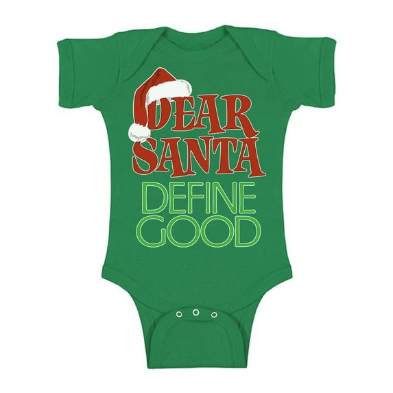 Awkward Styles Christmas Baby Outfit Bodysuit Dear Santa Define Good Xmas Romper